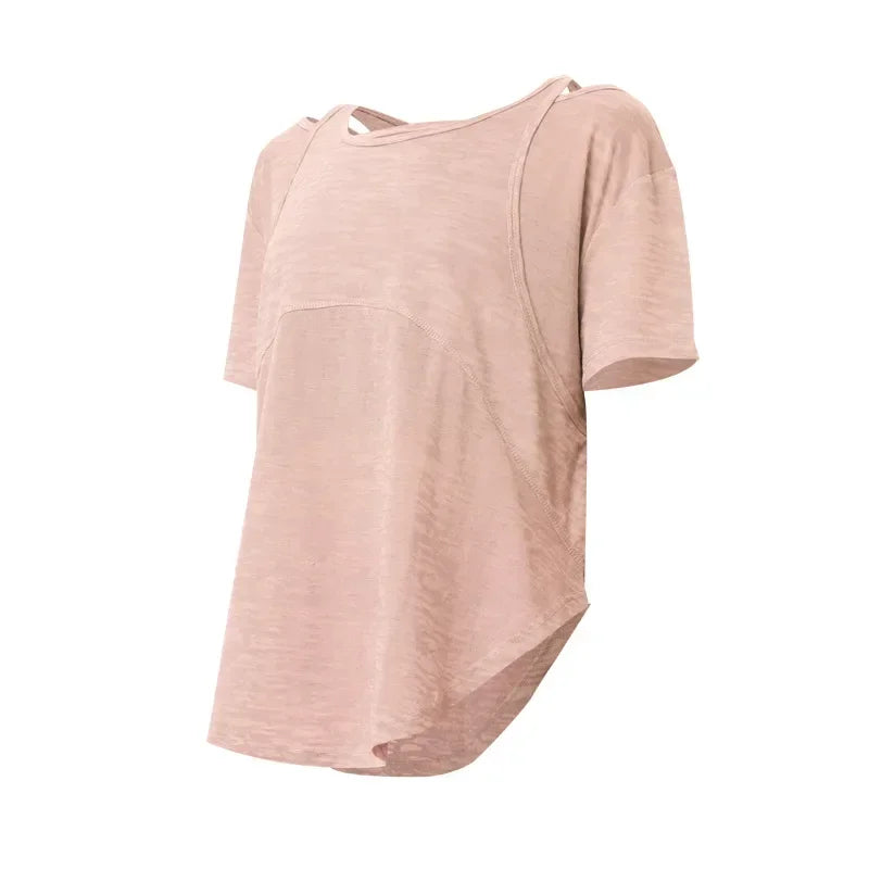 Cotton Short Sleeve Training Sport Top
