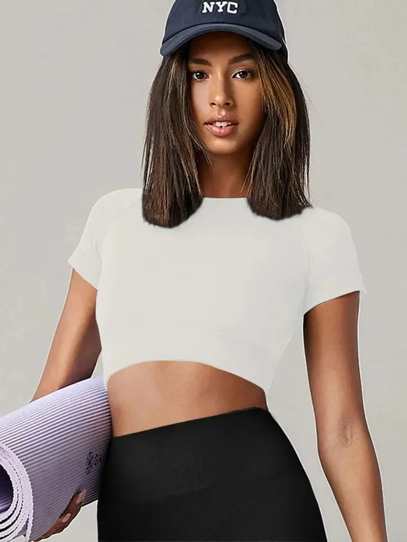 Seamless Sport T Shirt - Short Sleeve Yoga top