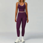 Gym Tracksuit Set 2 Piece Workout Outfits