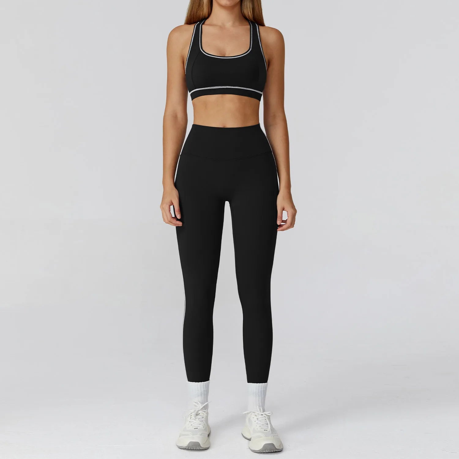 Set 2/3PCS Gym Outfit - Sports Set High Waist Leggings