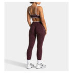 High-waist Leopard Print Slim Yoga Pants - High Elasticity, Skin-friendly, Running and Fitness Women's Long Pants