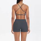 2PCS Halter Yoga Top Set