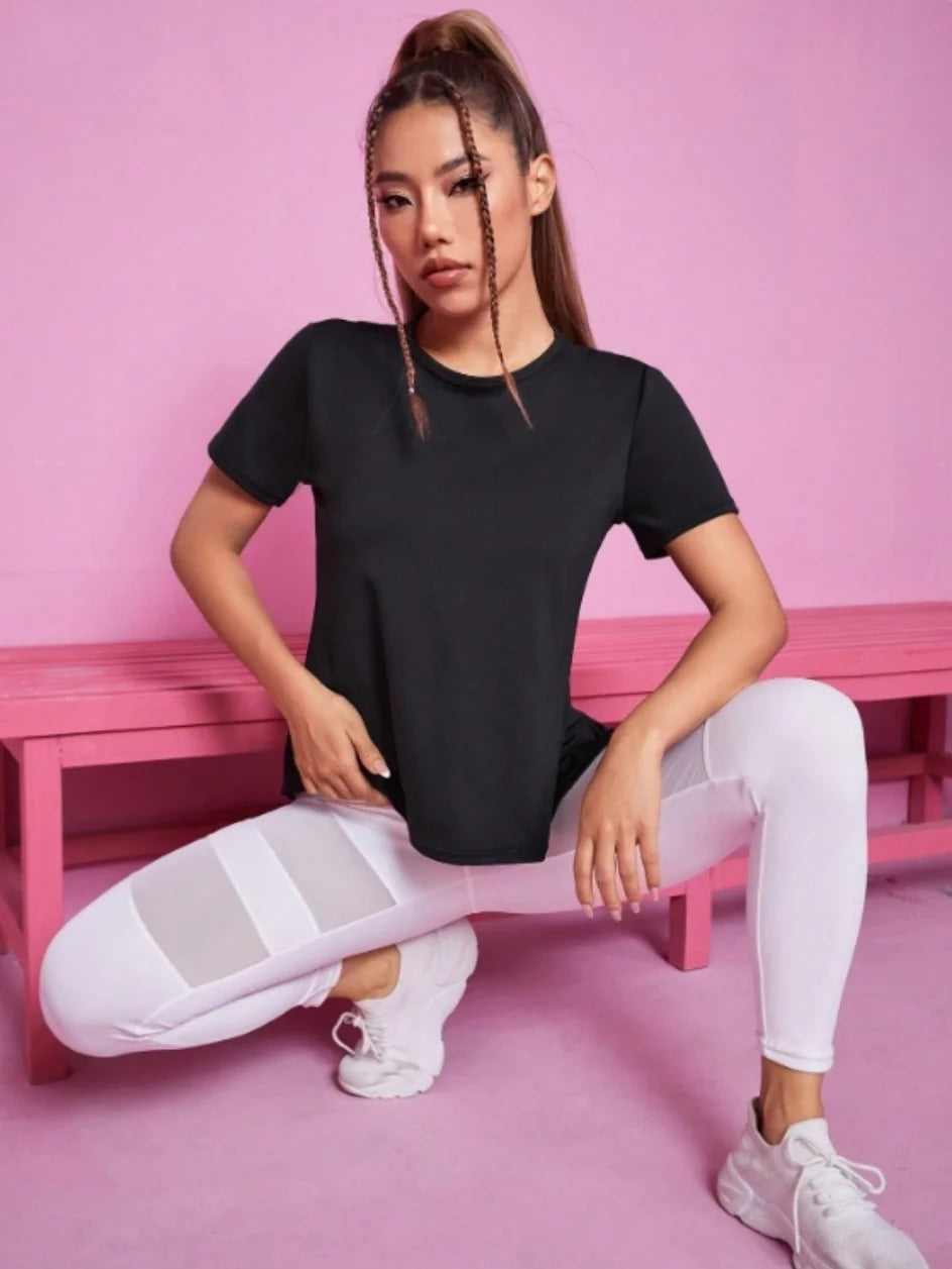 Summer sports T-shirt - Loose breathable quick drying mesh Top