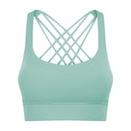 Solid Color Gym Fitness Bra - Tight Sport Top Tank/Soft Shockproof