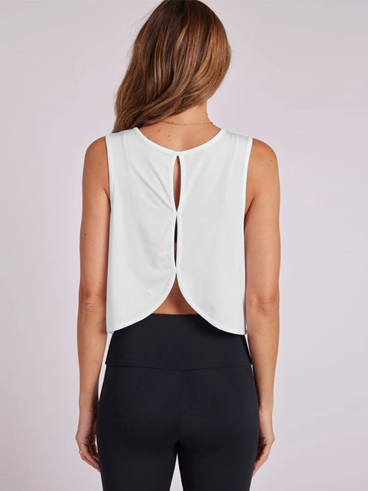 Summer Breathable Racerback Yoga Tank Top
