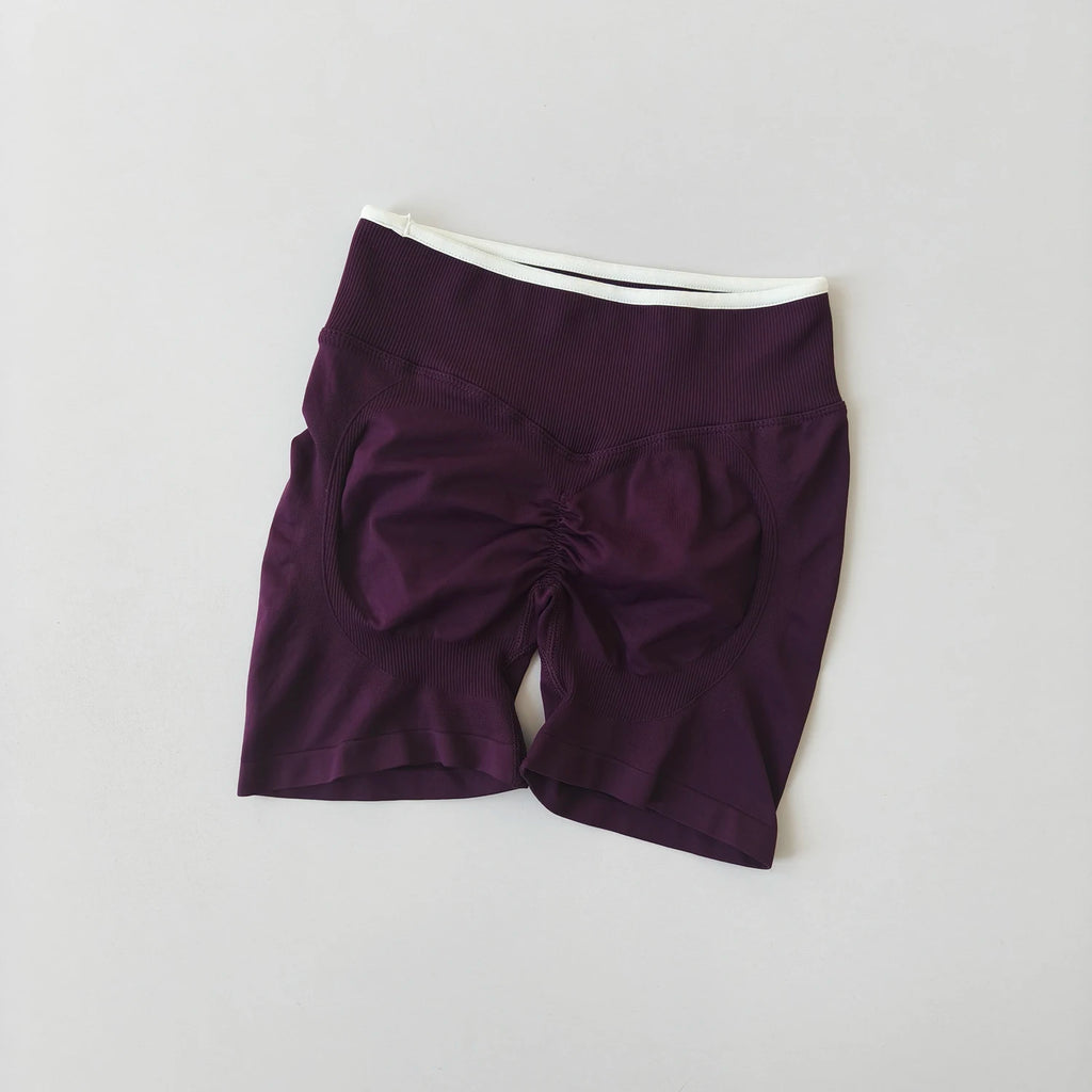 Summer Yoga Shorts High Waist Breathable Fitness Booty-Lifting Sports Running Shorts