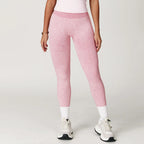 Seamless Yoga Pants High Waist Ribbed Gym Wear - Scrunch Bum Tights