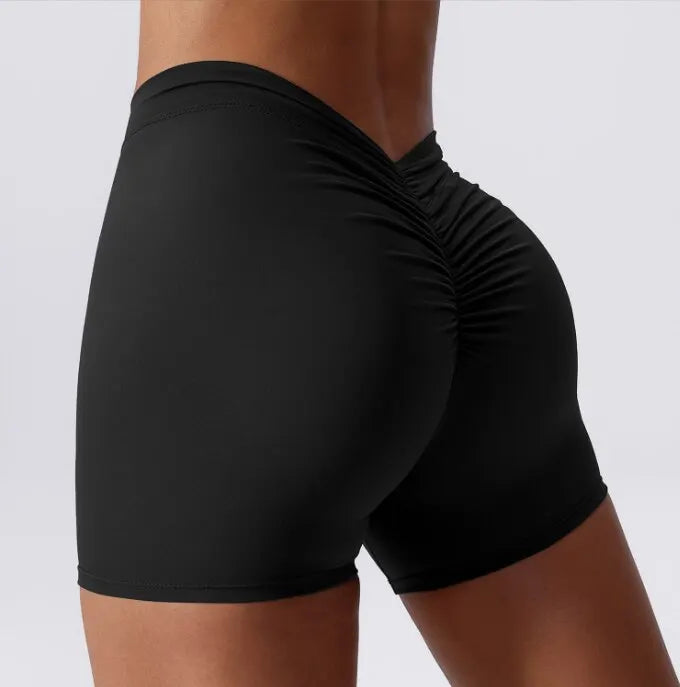 Sexy Stretch Yoga Shorts With Hip Lifting And Abdominal Tightening