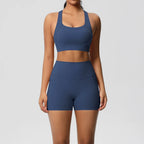 2PCS Pocket Yoga Set – Seamless High Waist Gym Outfit