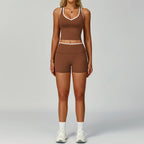 Gym Tracksuit Set 2 Piece Workout Outfits