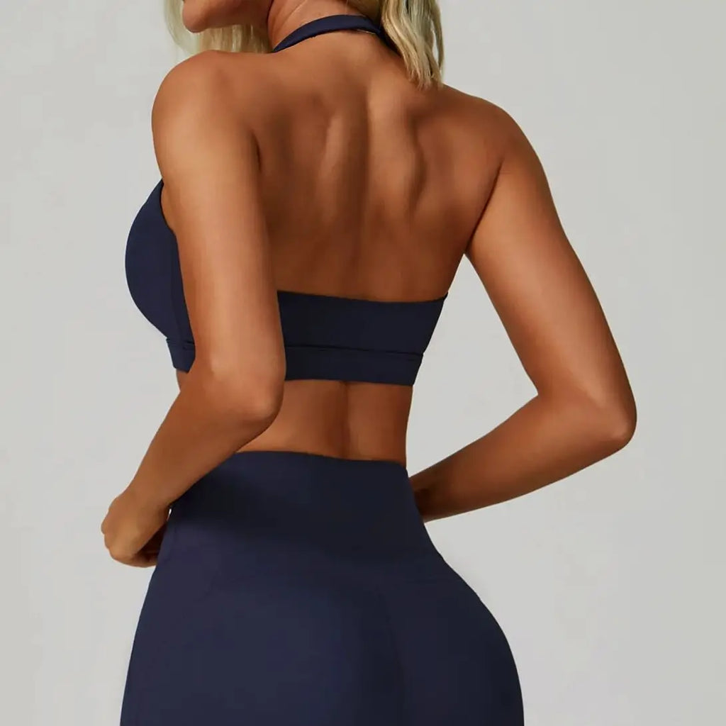 New Sports Bra - Top High Support Open Back Gym Sportswear