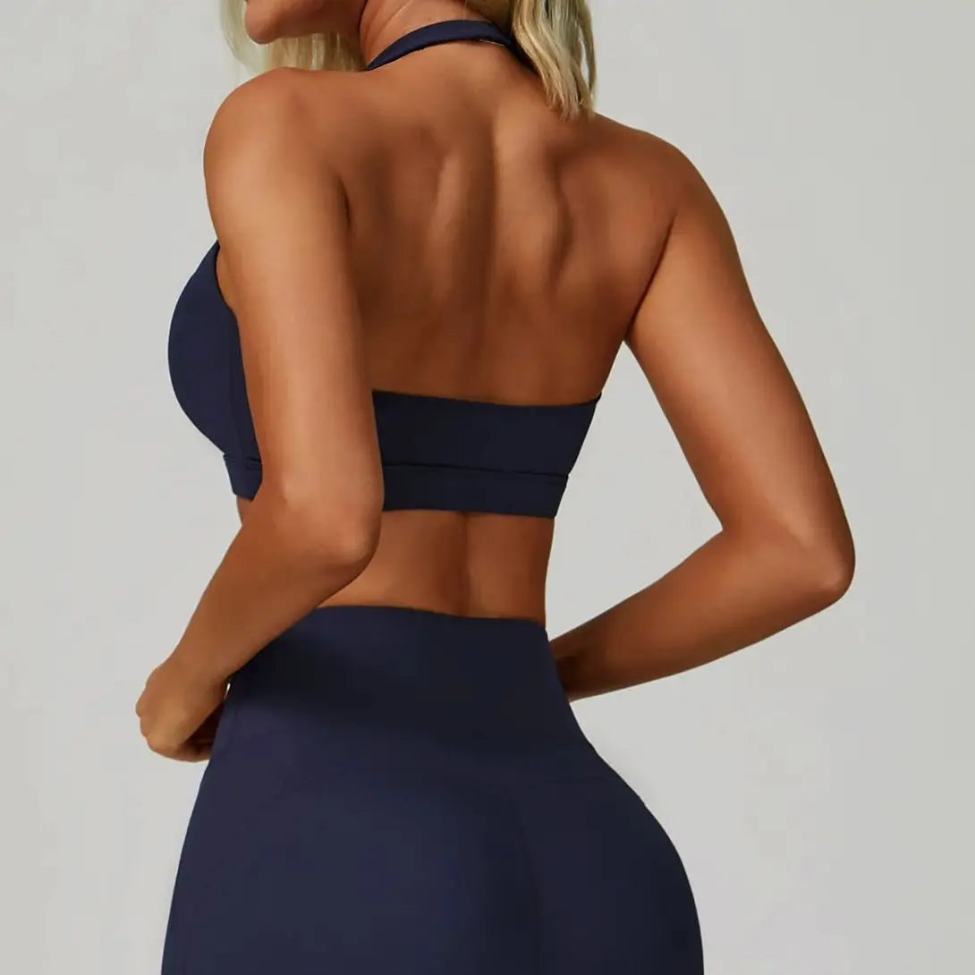 New Sports Bra - Top High Support Open Back Gym Sportswear