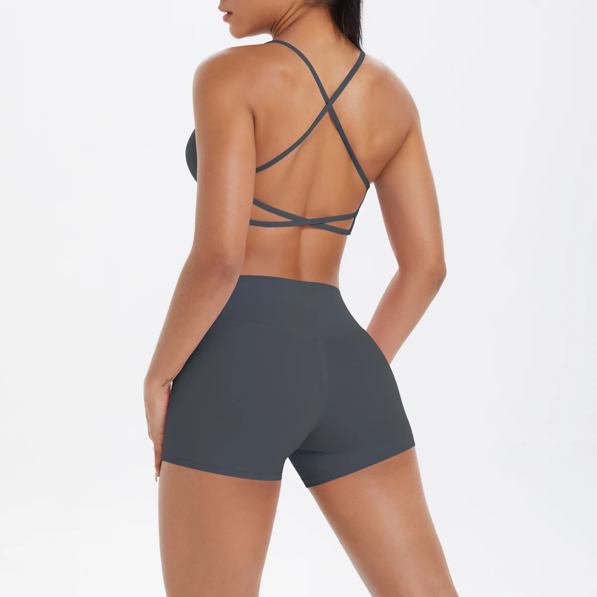 2PCS Halter Yoga Top Set