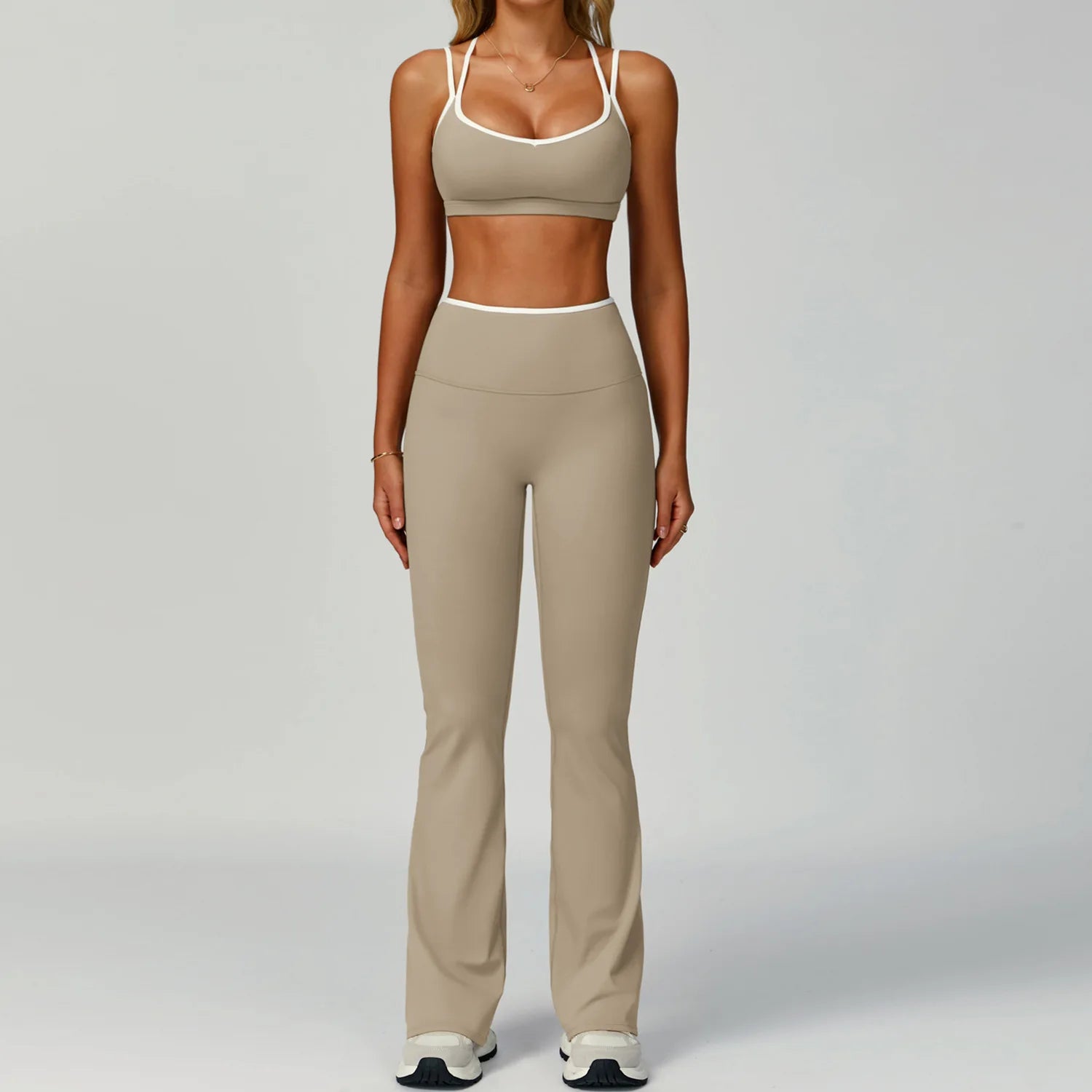 Gym Tracksuit Set 2 Piece Workout Outfits