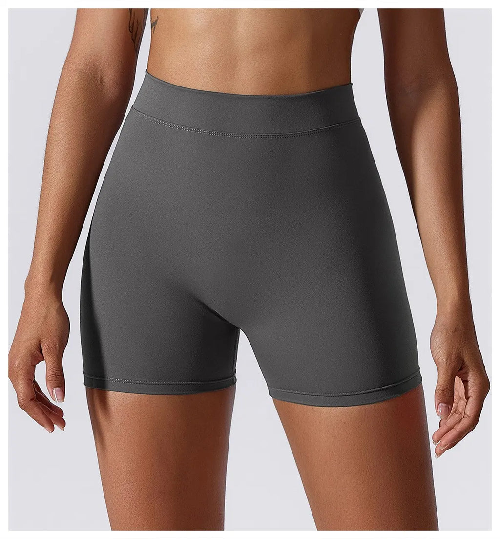 Sexy Stretch Yoga Shorts With Hip Lifting And Abdominal Tightening
