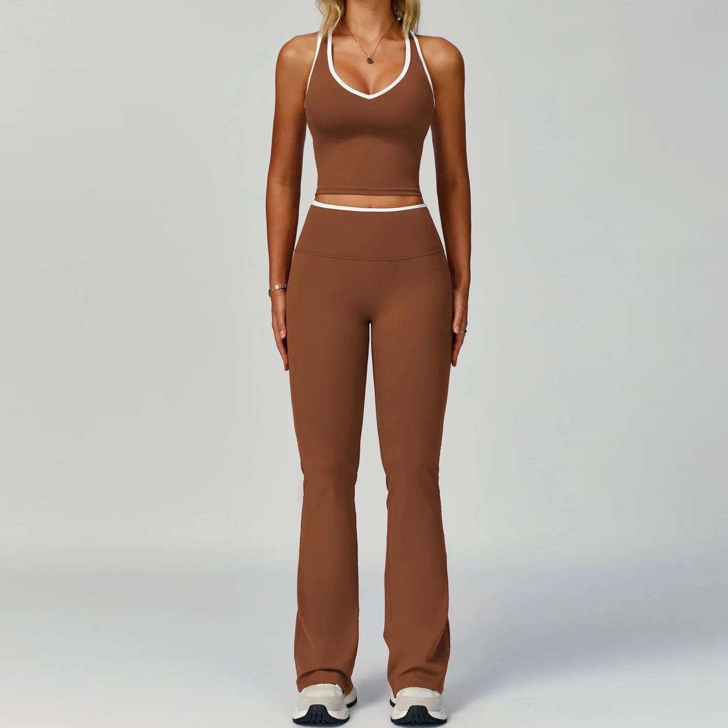Gym Tracksuit Set 2 Piece Workout Outfits