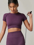 Seamless Sport T Shirt - Short Sleeve Yoga top