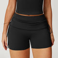 High-Waist Breathable Yoga Shorts - Drawstring Casual Sports Shorts