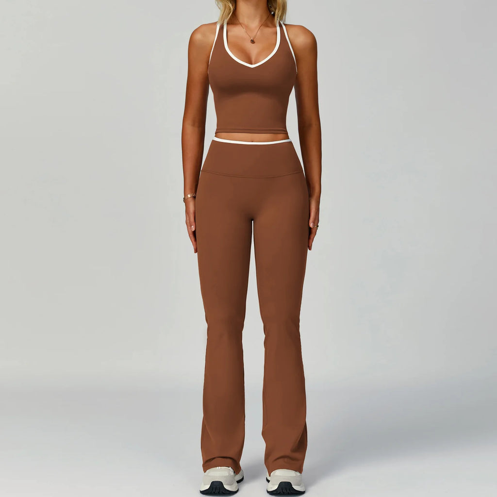Gym Tracksuit Set 2 Piece Workout Outfits