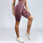 High Waist Workout Shorts - Seamless Yoga Shorts