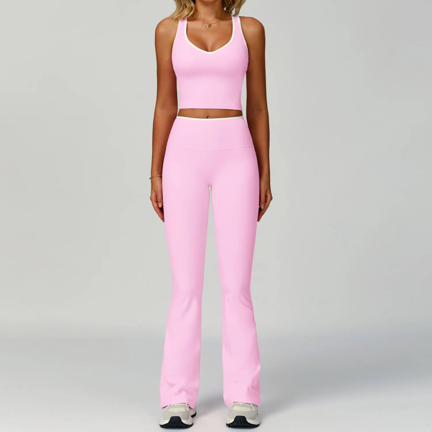 Gym Tracksuit Set 2 Piece Workout Outfits