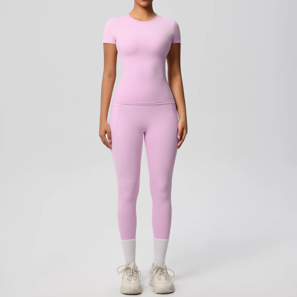 Yoga Suit Leggings Gym Set