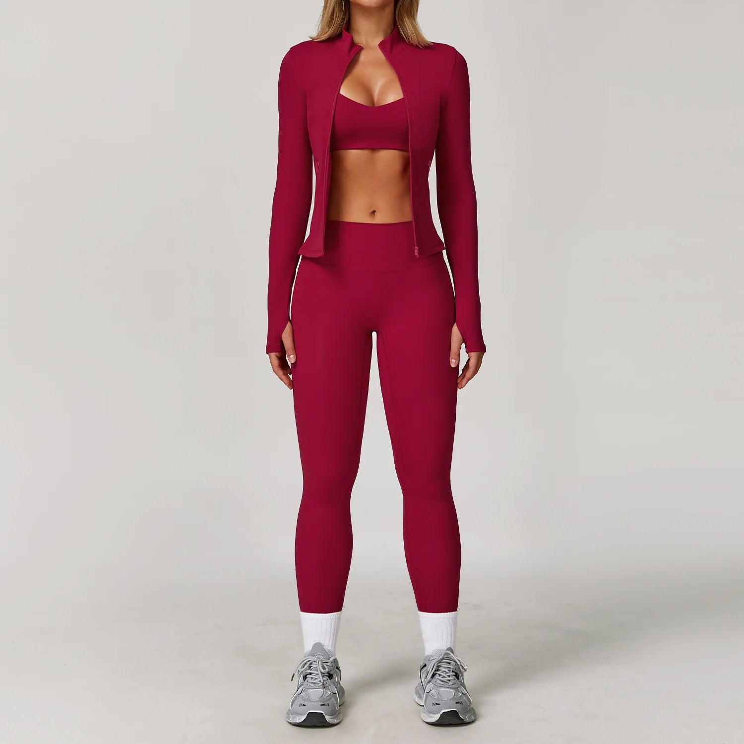 Gym Outfit - Tracksuit 2/3PCS Yoga Suit Sports Set