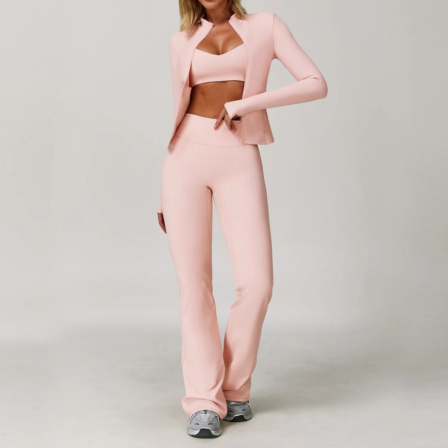 Gym Outfit - Tracksuit 2/3PCS Yoga Suit Sports Set