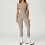 Sexy Fitness Jumpsuit Cross Back Strap