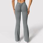 Fashion Micro Horn Leggings Women V-back Waist Sports Pants