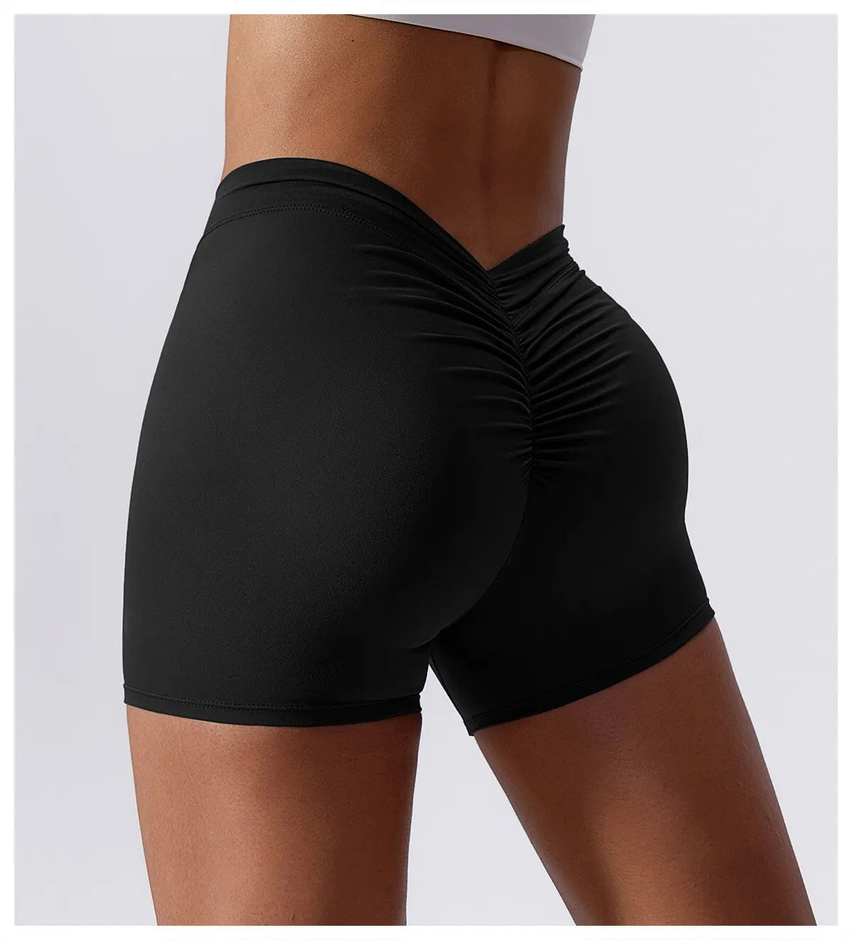 Sexy Stretch Yoga Shorts With Hip Lifting And Abdominal Tightening
