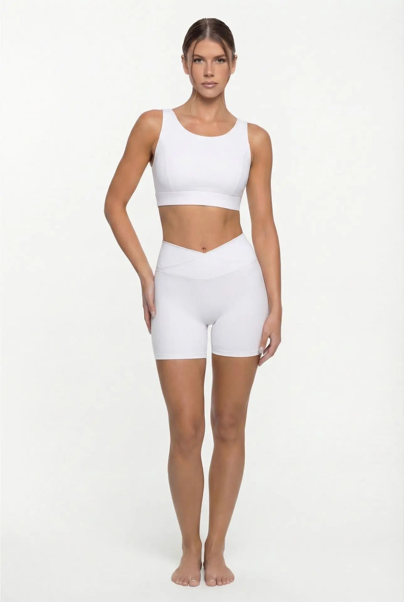 Solid Color Two Piece Gym Set