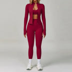 2-3PCS Yoga Suit - Tracksuit Sports Bra High Waist/Leggings Shorts Outfit