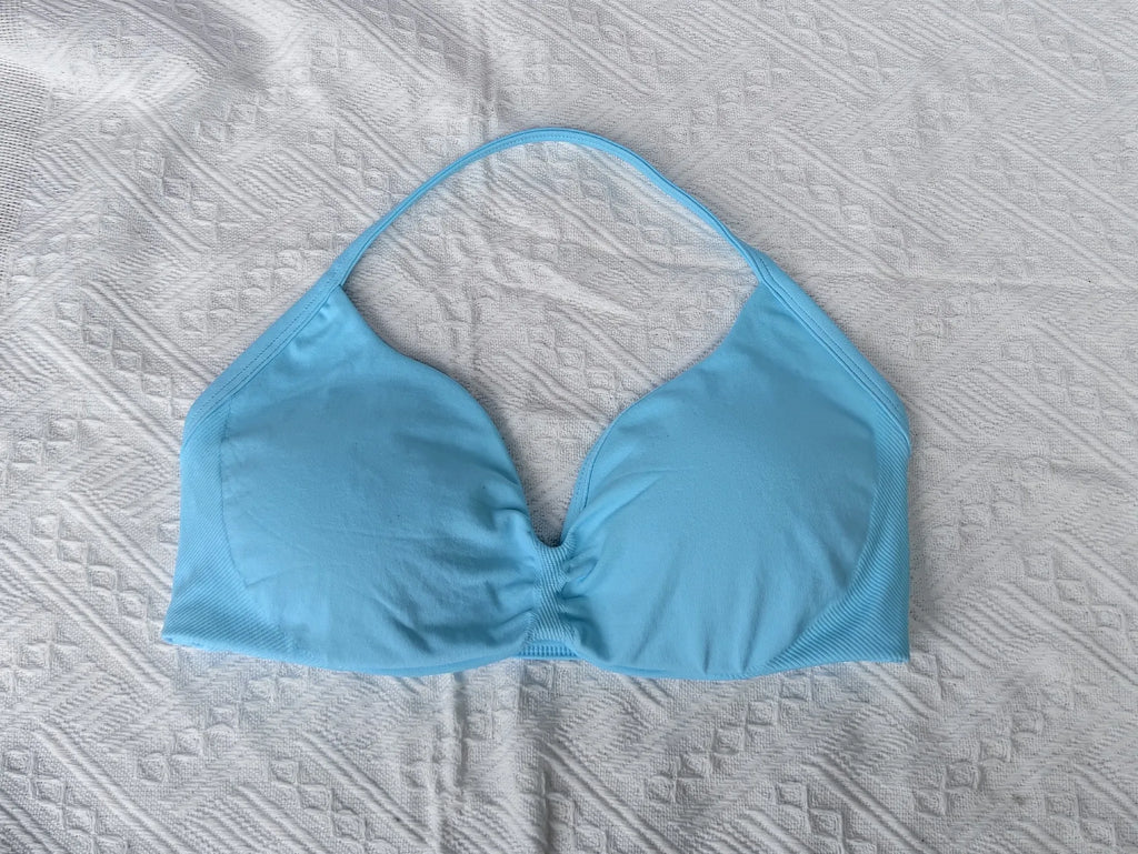 Gym top - weightlifting high support sports bra with shoulder straps
