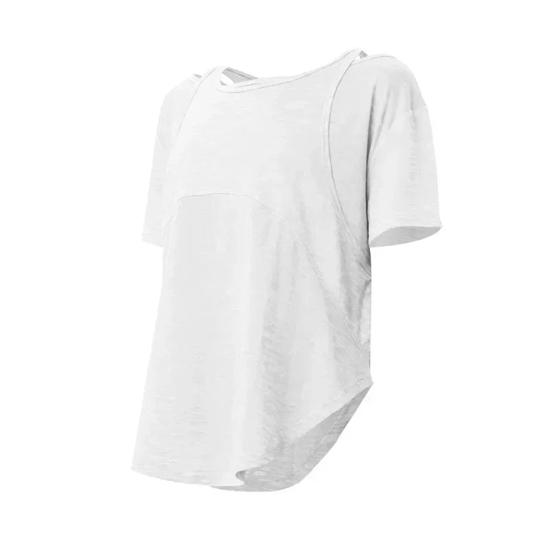 Cotton Short Sleeve Training Sport Top