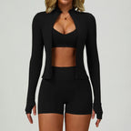 2-3PCS Yoga Suit - Tracksuit Sports Bra High Waist/Leggings Shorts Outfit