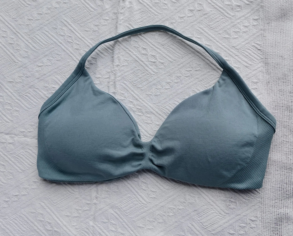 Gym top - weightlifting high support sports bra with shoulder straps