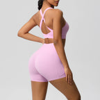 2PCS Pocket Yoga Set – Seamless High Waist Gym Outfit
