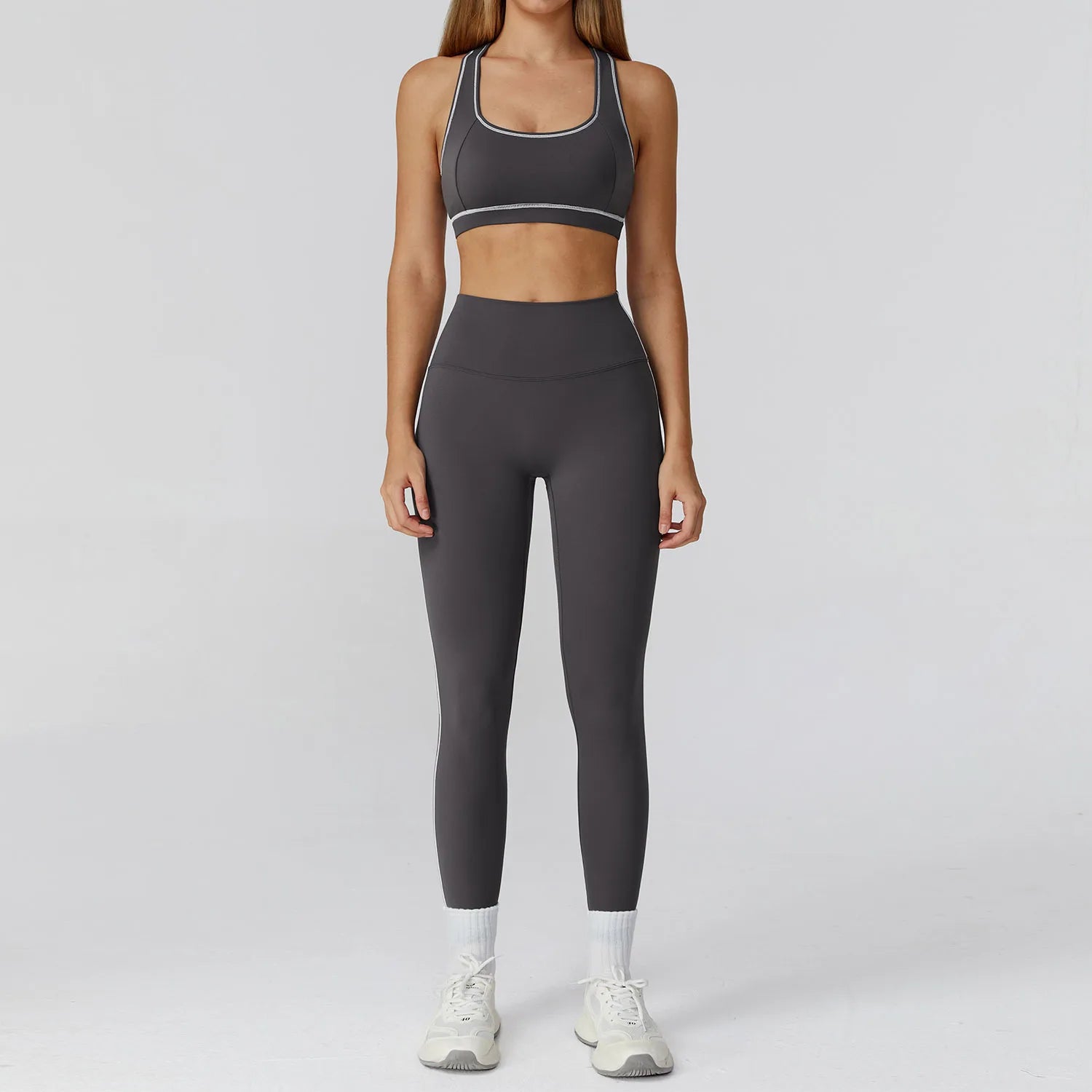 Set 2/3PCS Gym Outfit - Sports Set High Waist Leggings