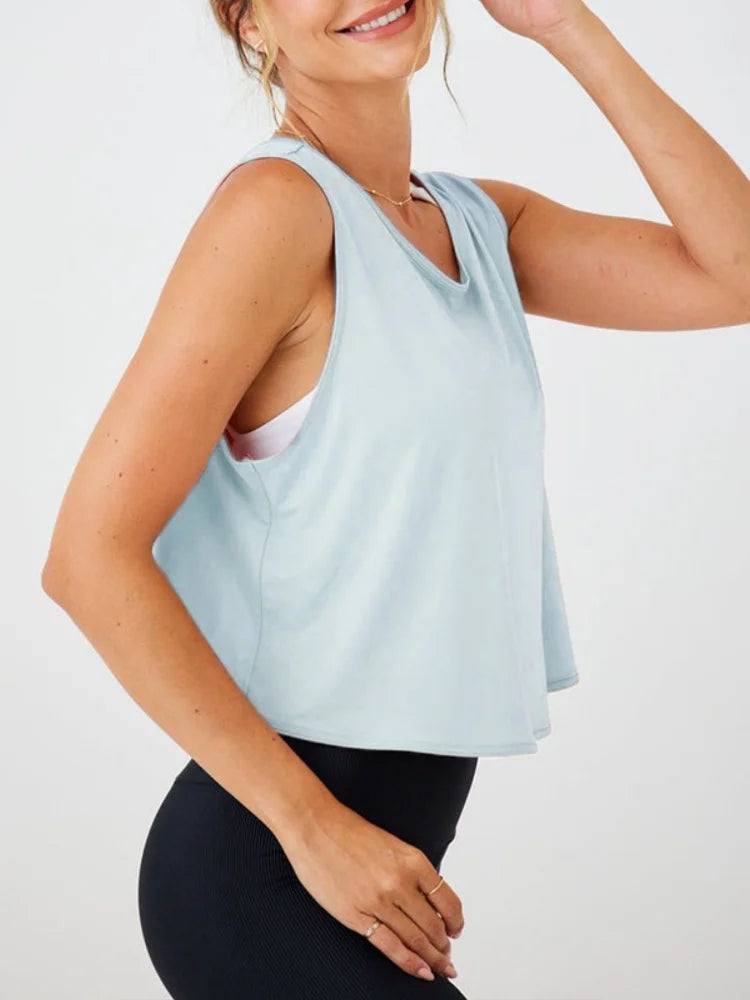 Summer Breathable Racerback Yoga Tank Top