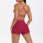 2PCS Halter Yoga Top Set