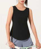 Athletic Cloth Mesh Breathable Back Sleeveless Running Top