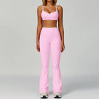 Gym Tracksuit Set 2 Piece Workout Outfits