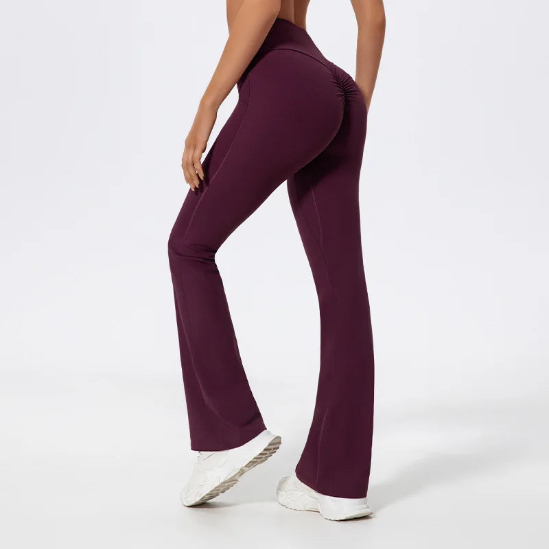 Wide Leg Tight Hip Flared Pants