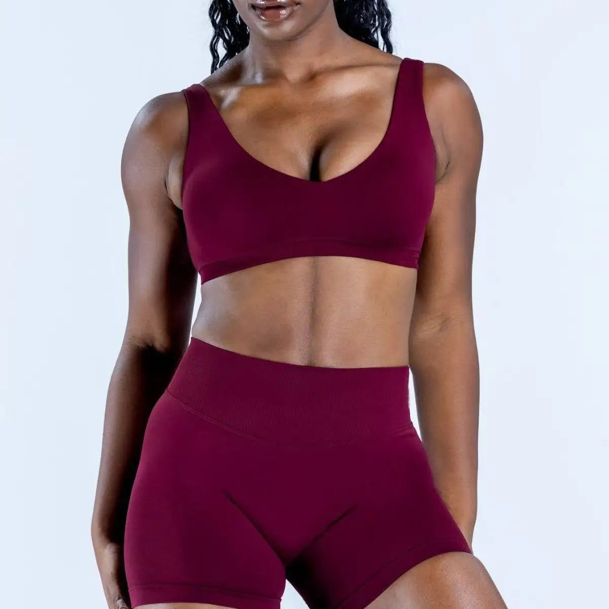 Scoop Back Bra Shockproof Training Gym & Running Fitness Breathable Top