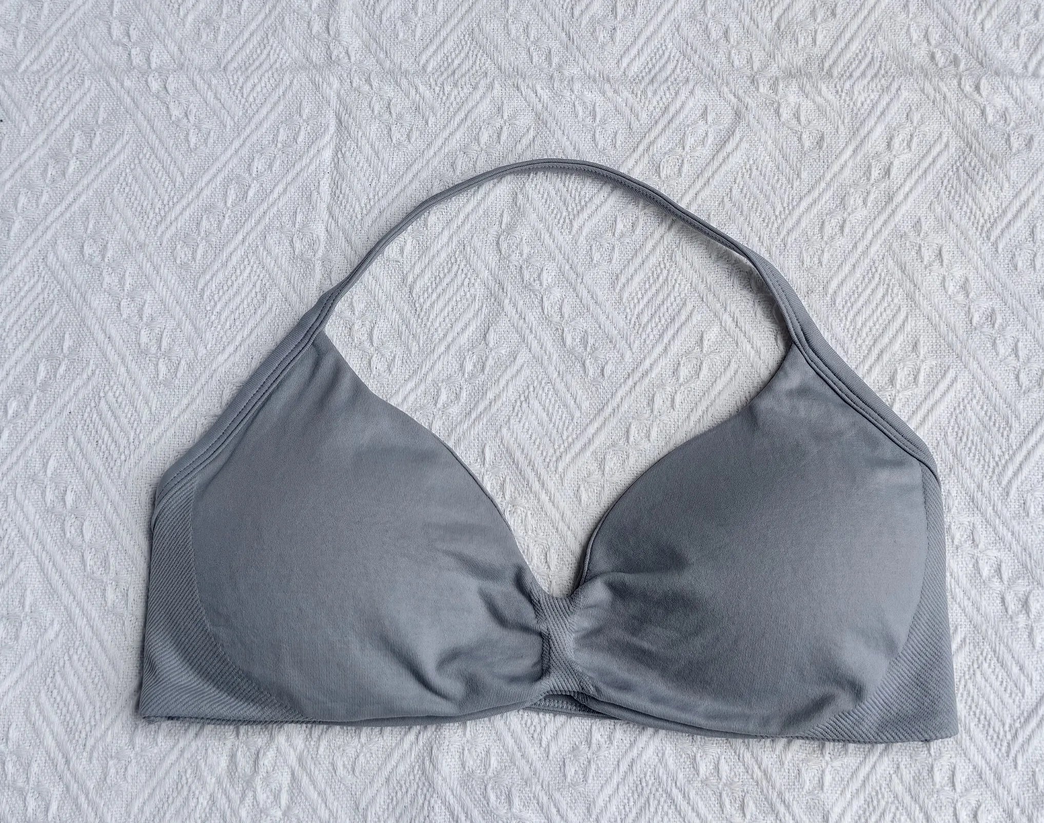 Gym top - weightlifting high support sports bra with shoulder straps