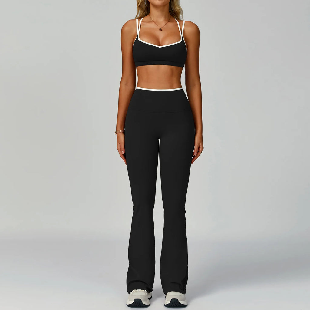 Gym Tracksuit Set 2 Piece Workout Outfits