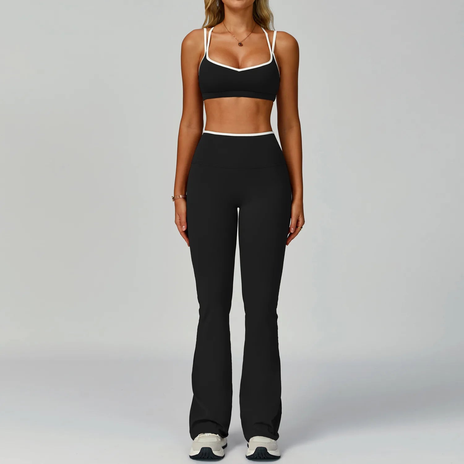 Gym Tracksuit Set 2 Piece Workout Outfits
