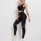 Seamless Activewear 2 Piece Set - High Waist Leggings & Sports Bra