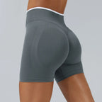 Summer Yoga Shorts High Waist Breathable Fitness Booty-Lifting Sports Running Shorts